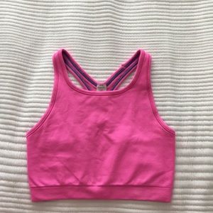 Ivivva by lululemon hot pink sports bra sz 10